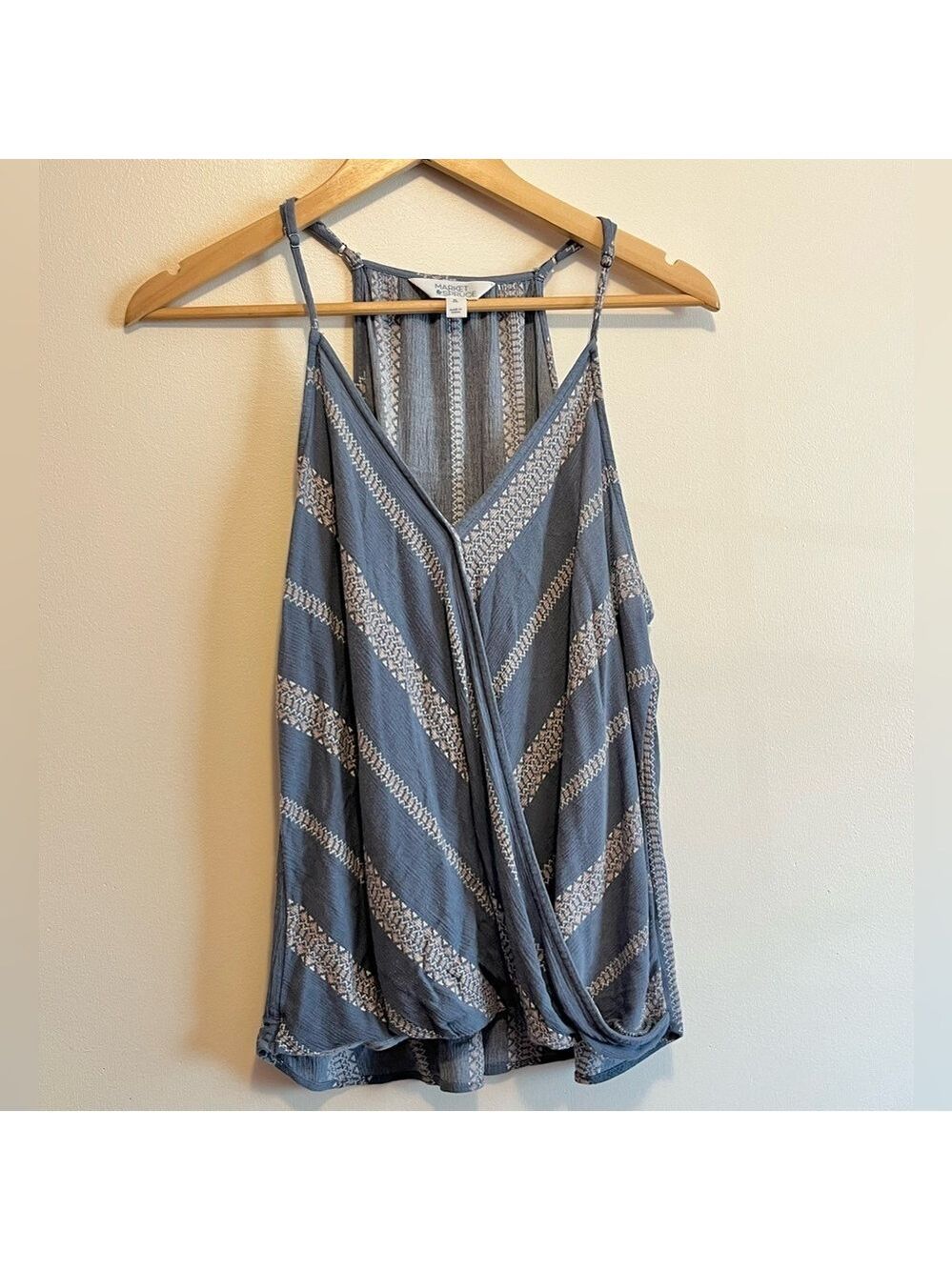 Market & Spruce wrap style flowy tank boho bohemian oversized summer sz XL